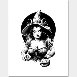 Halloween Witches Posters and Art